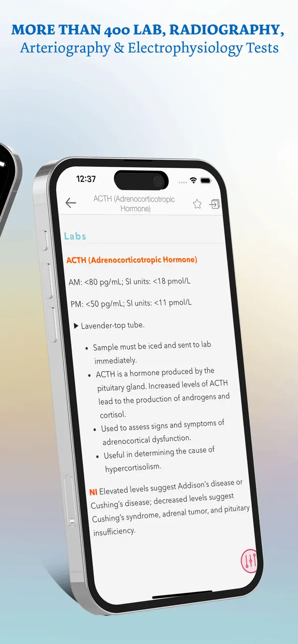 Screenshot #3 pour Lab Notes & Diagnostic Tests