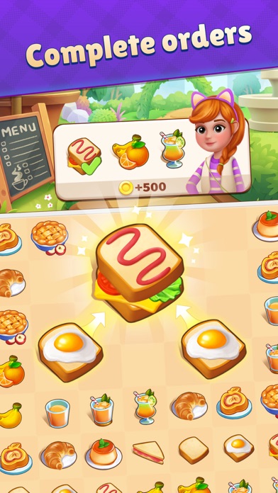 Merge Cafe: Cooking Theme Screenshot