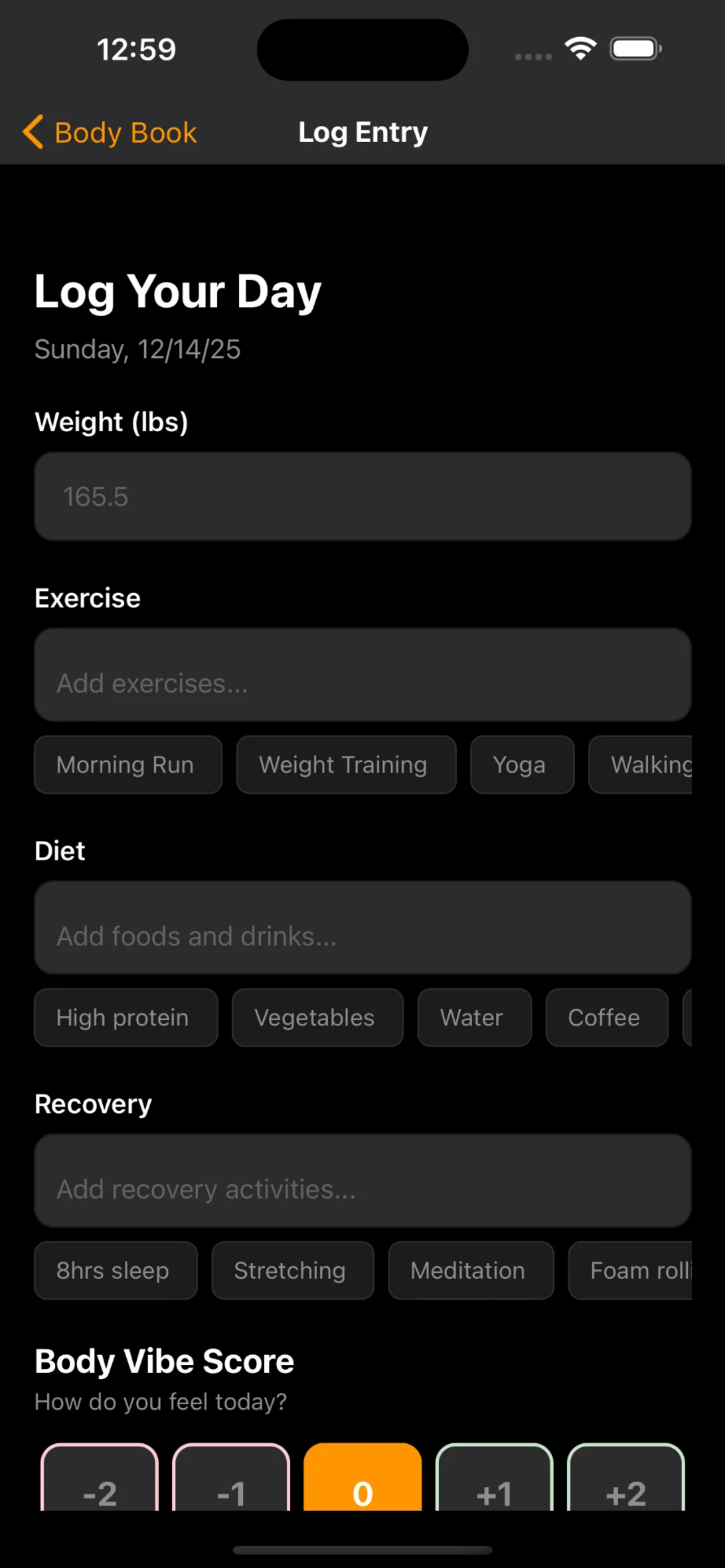 Body Book - Health Tracker screenshot 3