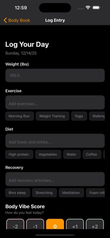 Body Book - Health Tracker screenshot