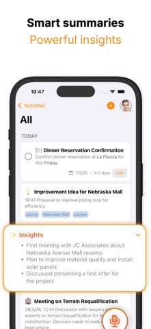 NoteMail: AI Meeting Notes Screenshot 2 of 9