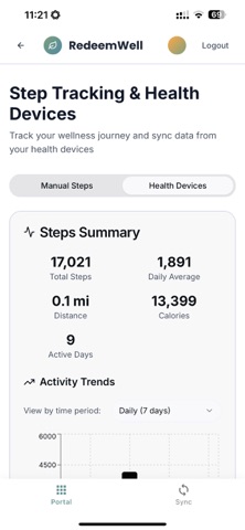 RedeemWellBeing screenshot
