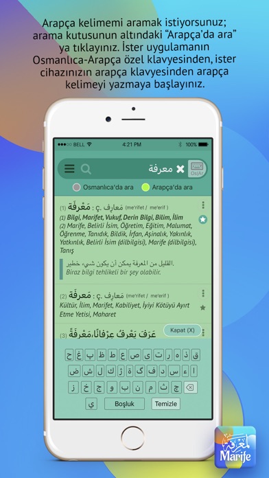 Marife Sözlük Osmanlıca Arapça Screenshot