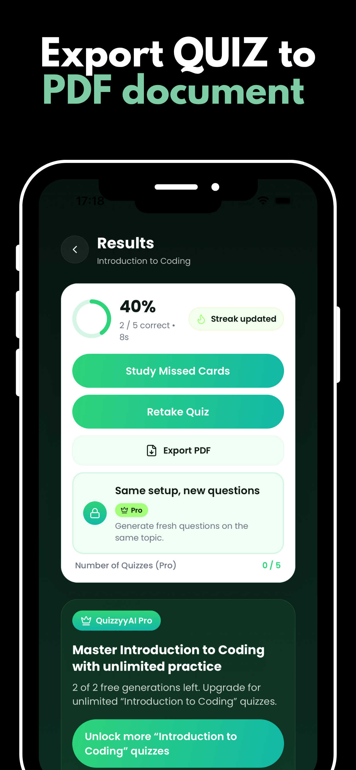 QuizzyyAI - Notes to quizzes screenshot 7