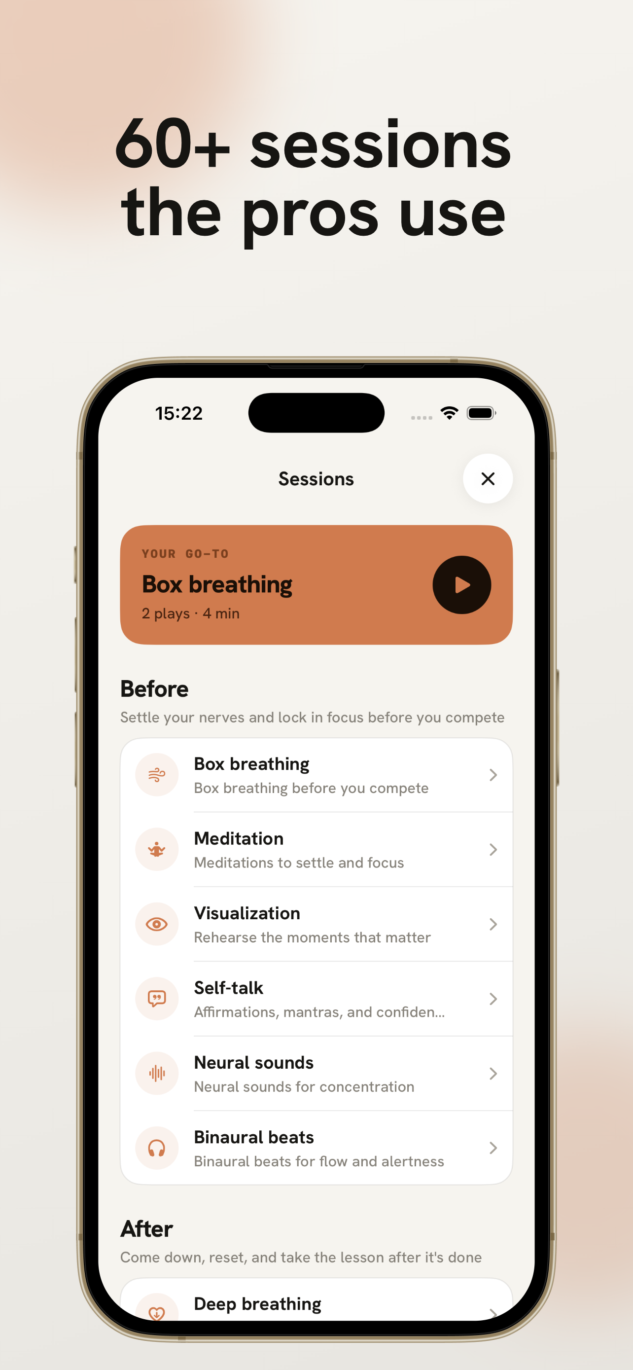 OneAthlete: Train your mind screenshot 4