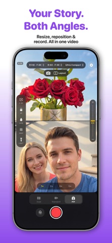 2 POV - Dual Camera Video iPhone screenshot