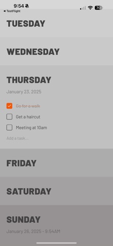 Weekstack Screenshot 1 of 3