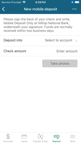 Hilltop Bank Personal Screenshot