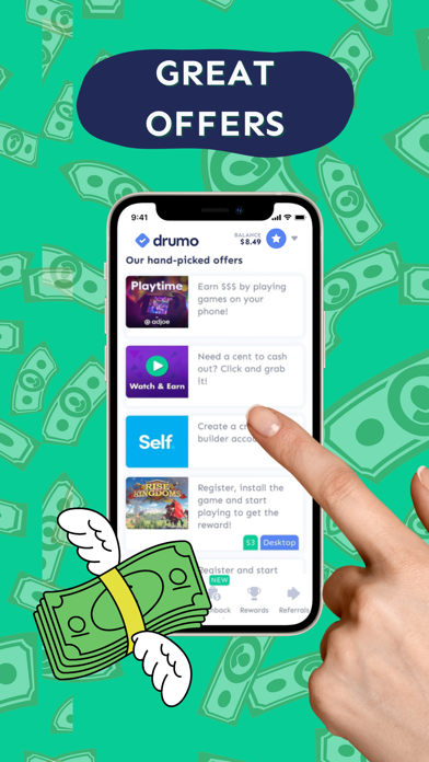 Drumo - Paid Surveys Screenshot