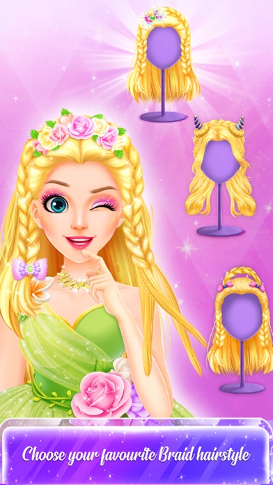 Braid Spa Hair Salon Game Screenshot
