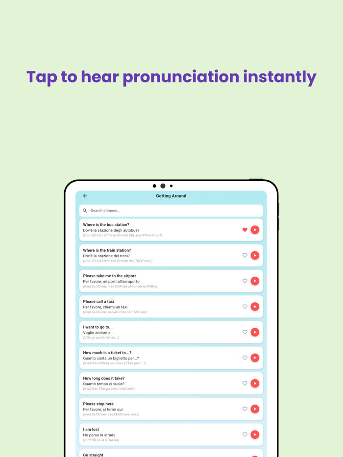 Italian Phrasebook for Travel
