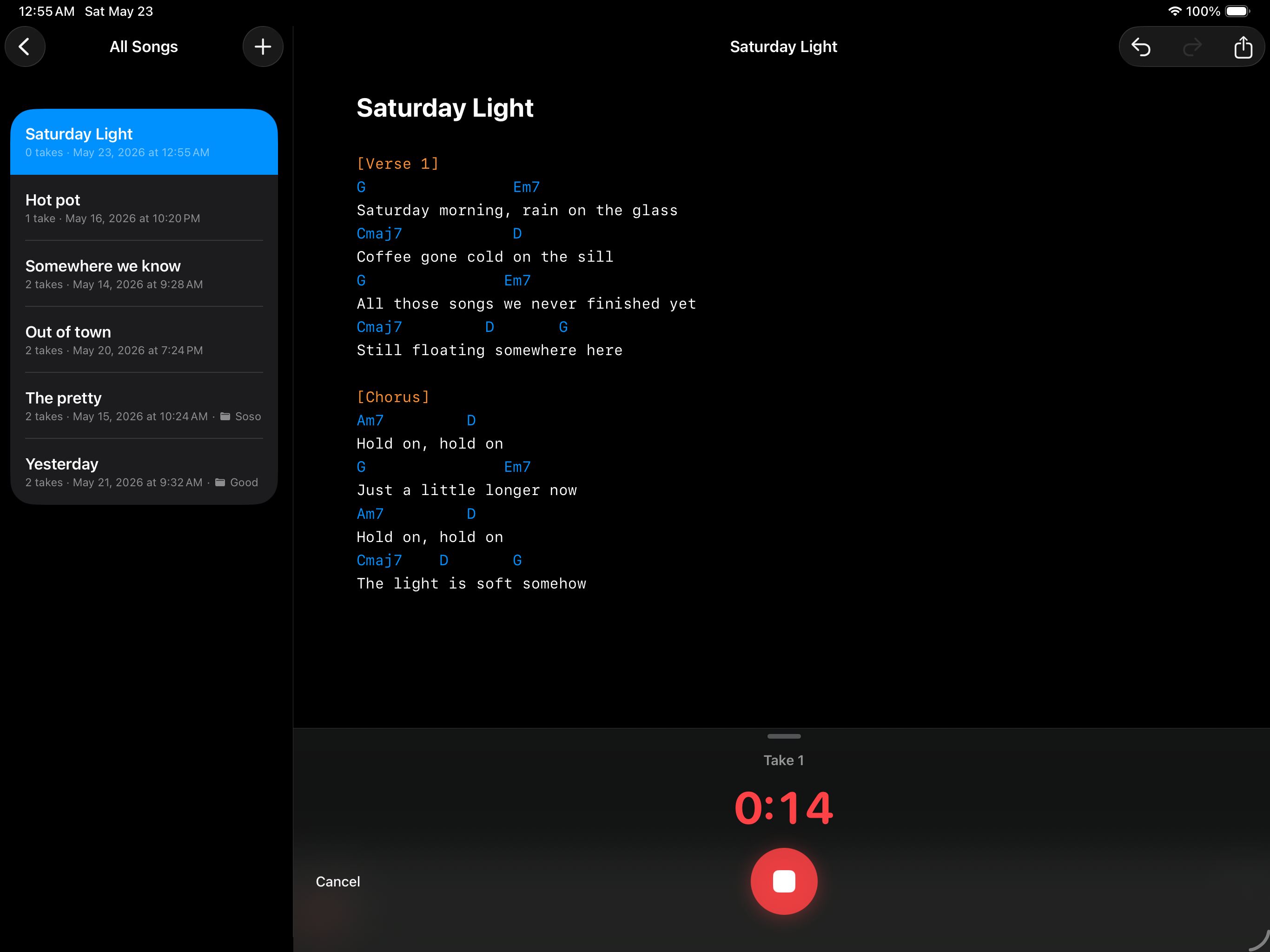 Songlog - Songwriting & Demos