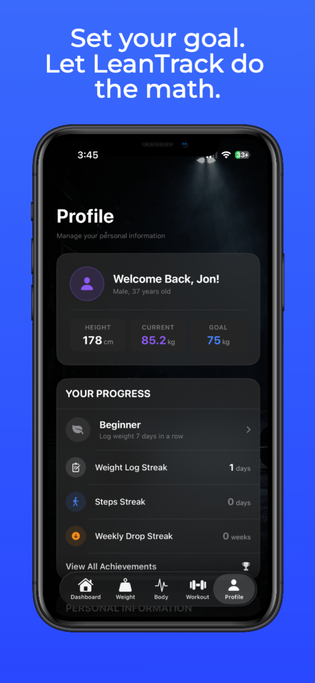 LeanTrack: Fat Loss Tracker