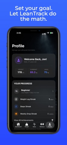 LeanTrack: Fat Loss Tracker Screenshot 8 of 10