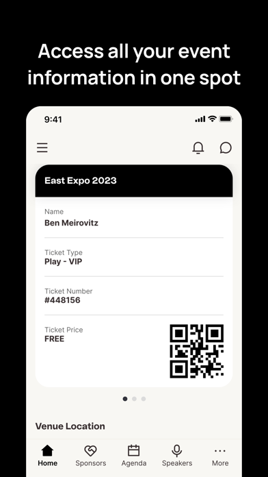 BE Events Screenshot