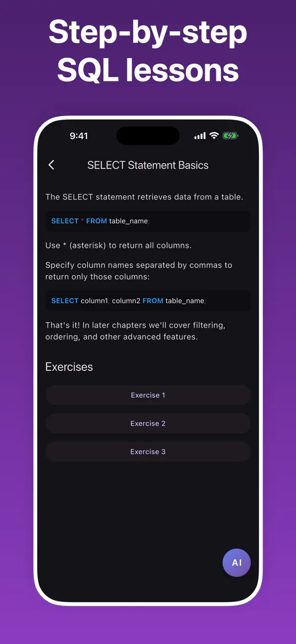 #2. SQL Practice: Learn Database (iOS) De: Marton Greber