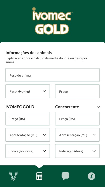 Calculadora Ivomec Gold