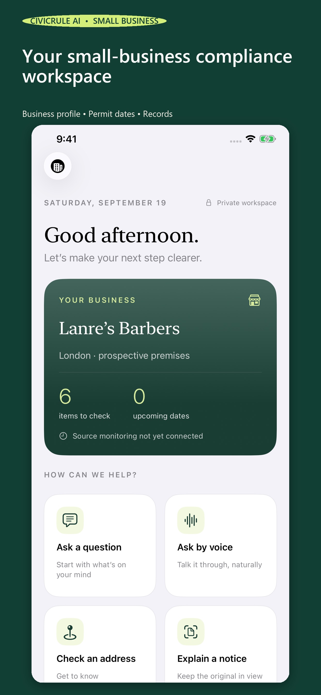 Screenshot 2 of CivicRule AI