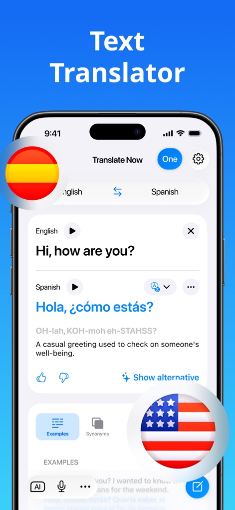 Translate Now - AI Translator - テキストを自在に翻訳