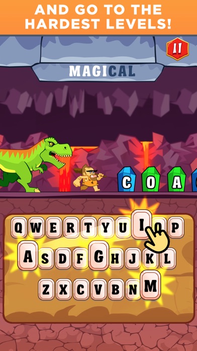 Typing Practice - Dino Hunting Screenshot