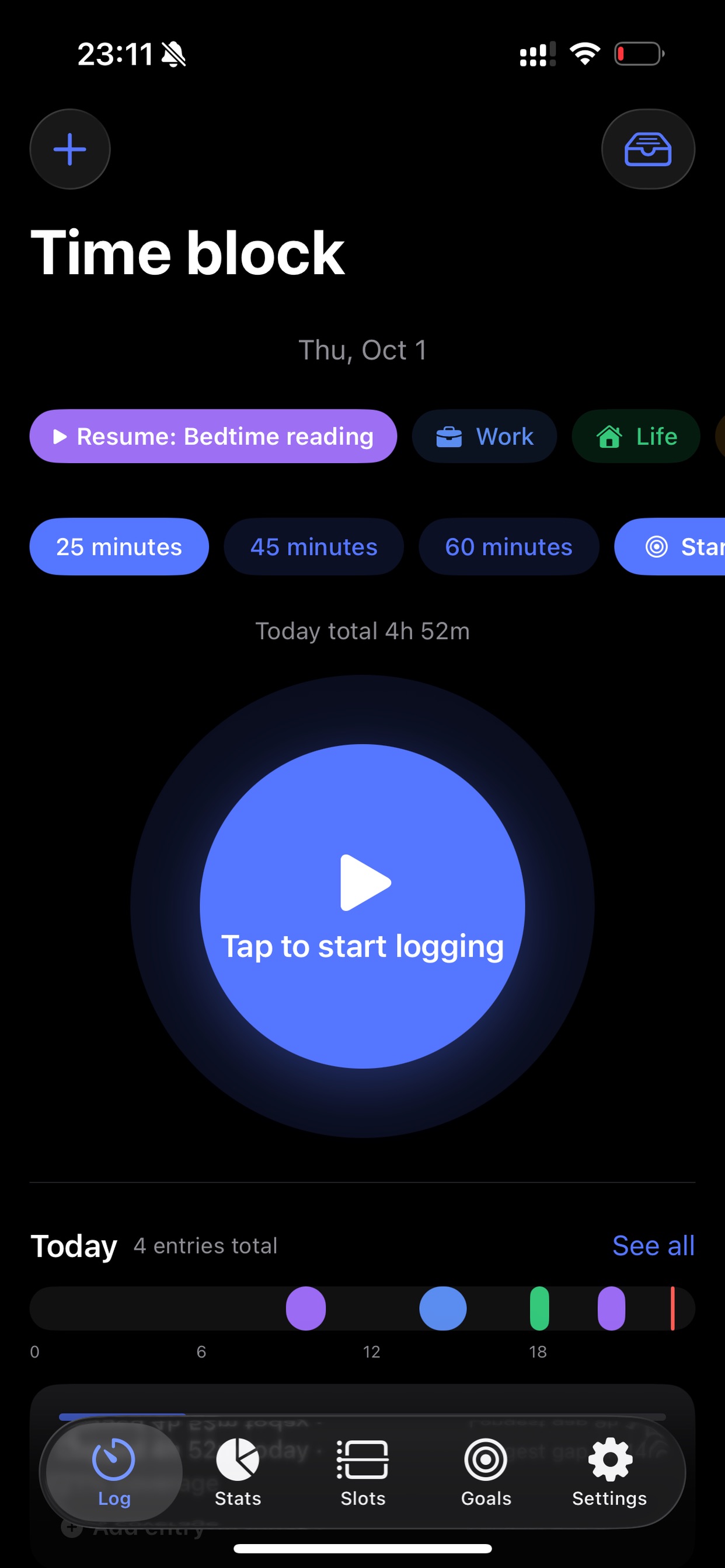 Screenshot 2 of WhereTimeGo: Time Tracker