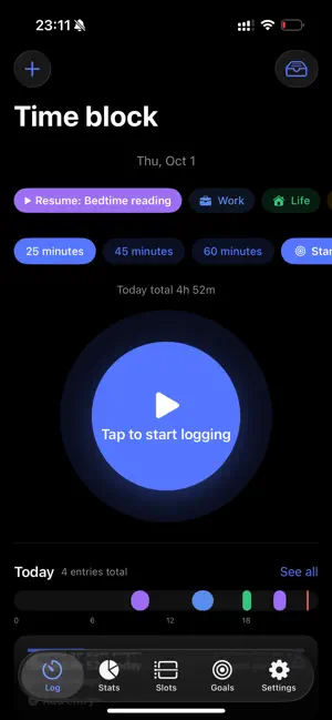 WhereTimeGo: Time Tracker screenshot 2
