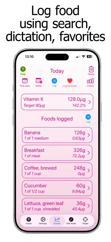 Vitamin K Counter & Tracker screenshot 1 of 10