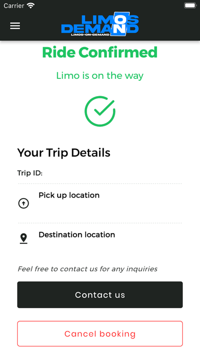 LIMOS ON DEMAND Screenshot