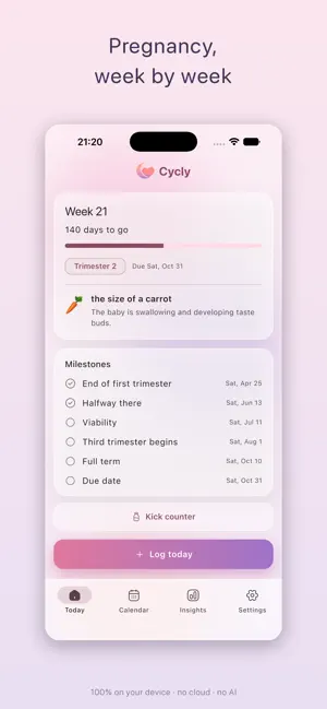 Cycly: Period Tracker screenshot 1