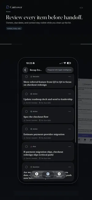 Carryover: Capture to Delivery screenshot 4