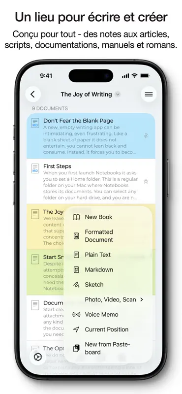 Notebooks : écrire & organiser screenshot 1 of 7