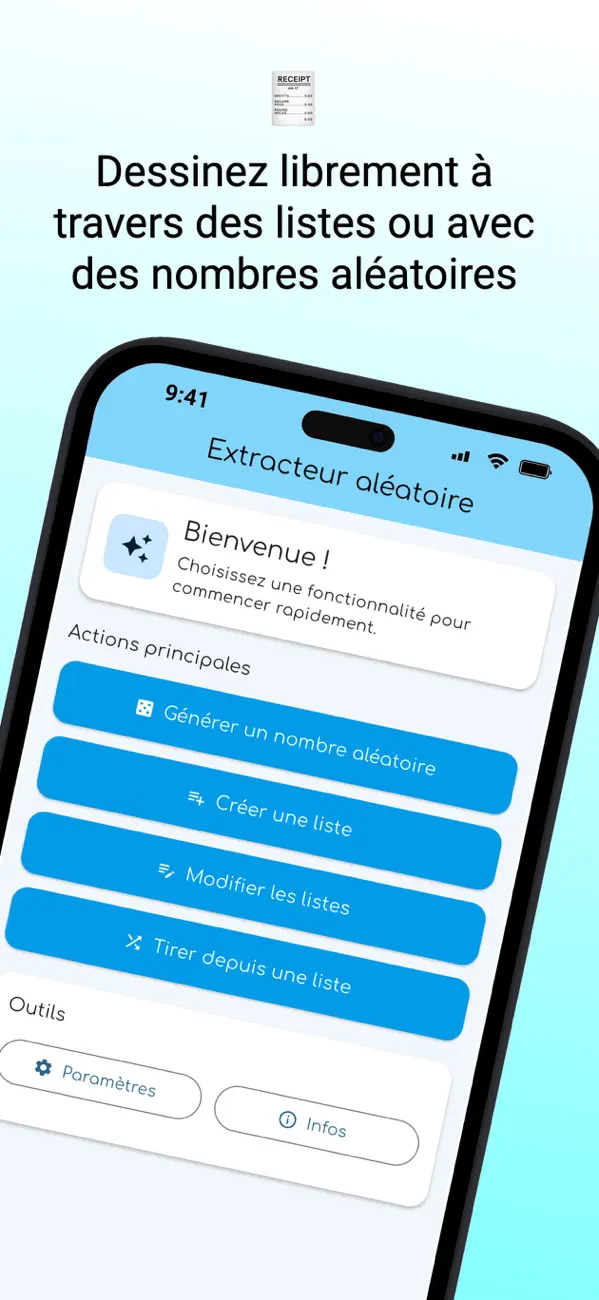 Screenshot #1 pour Extracteur aléatoire