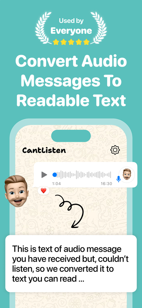 Transcriber for Whatsapp! screenshot 1