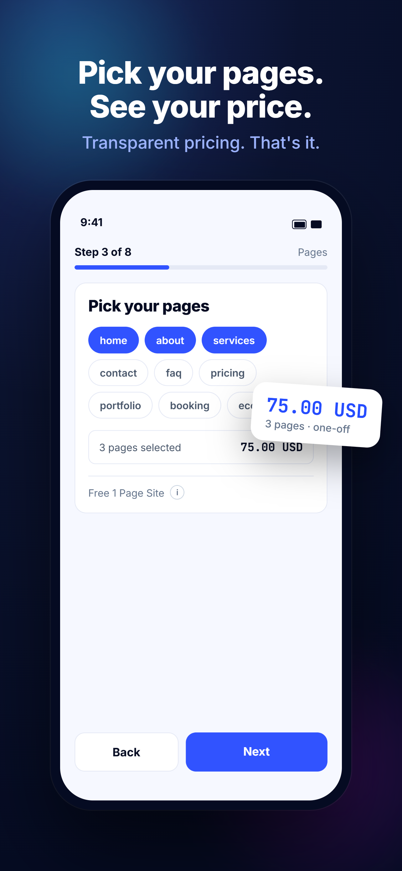 BetterSites: AI Website Maker screenshot 2