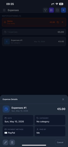 Subly Money Tracker screenshot