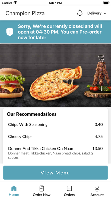 Champion Pizza Scarborough Screenshot