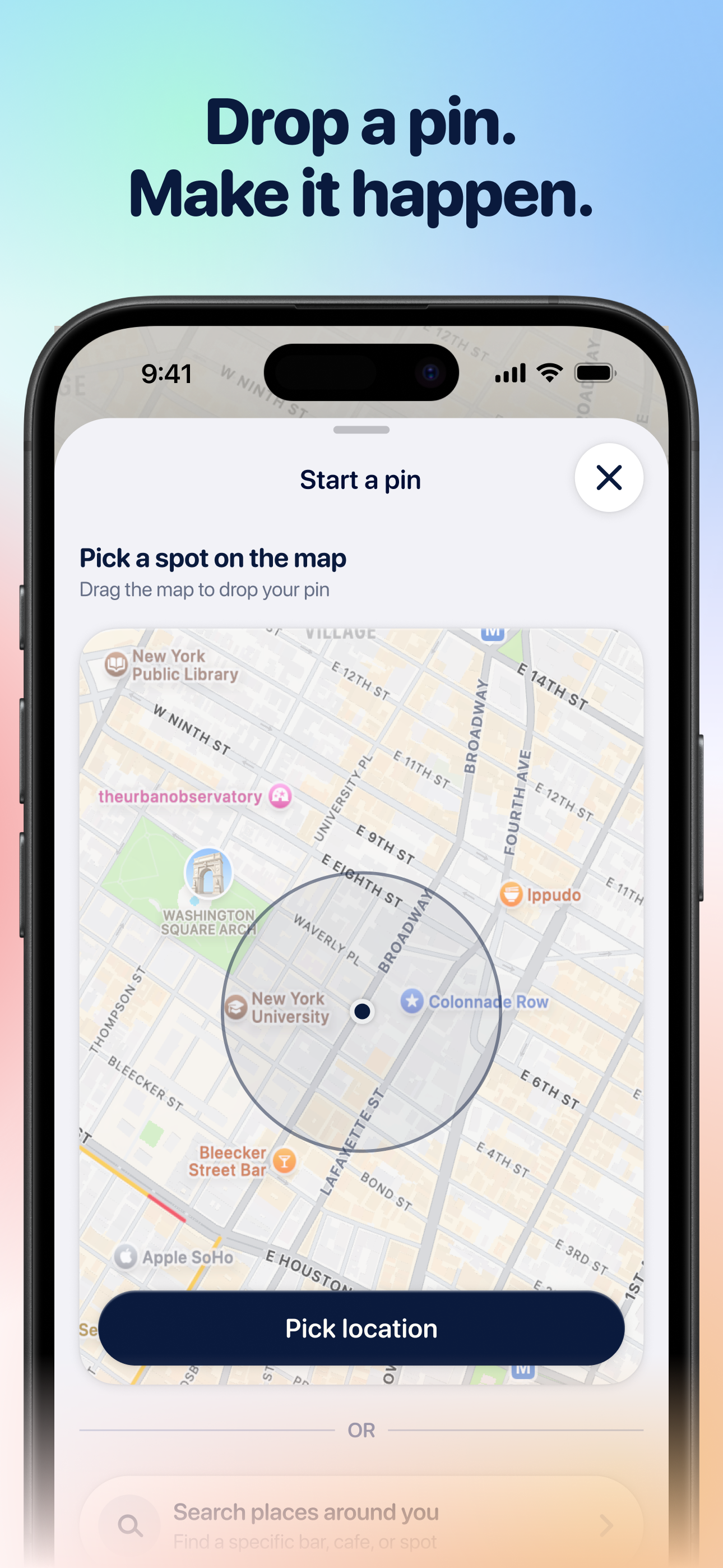 Pinned Social: Plans & Friends screenshot 3