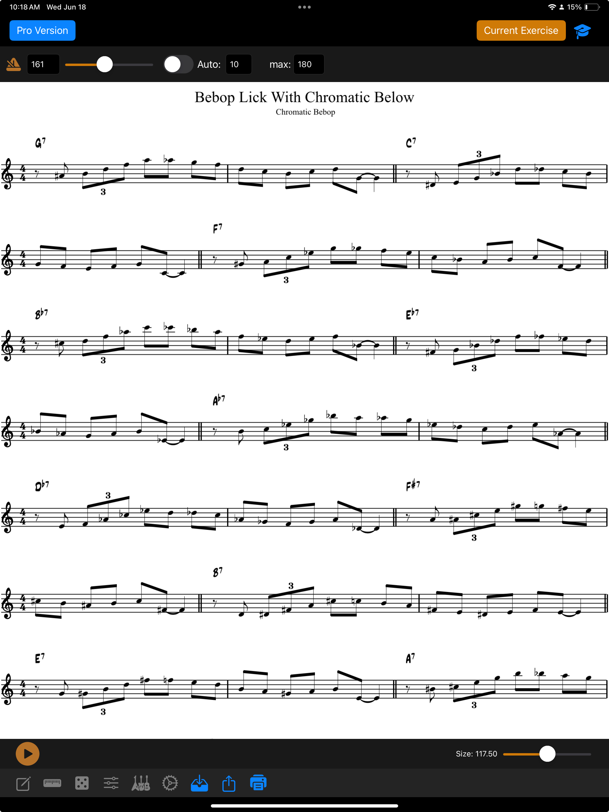 Tessitura Pro Scales