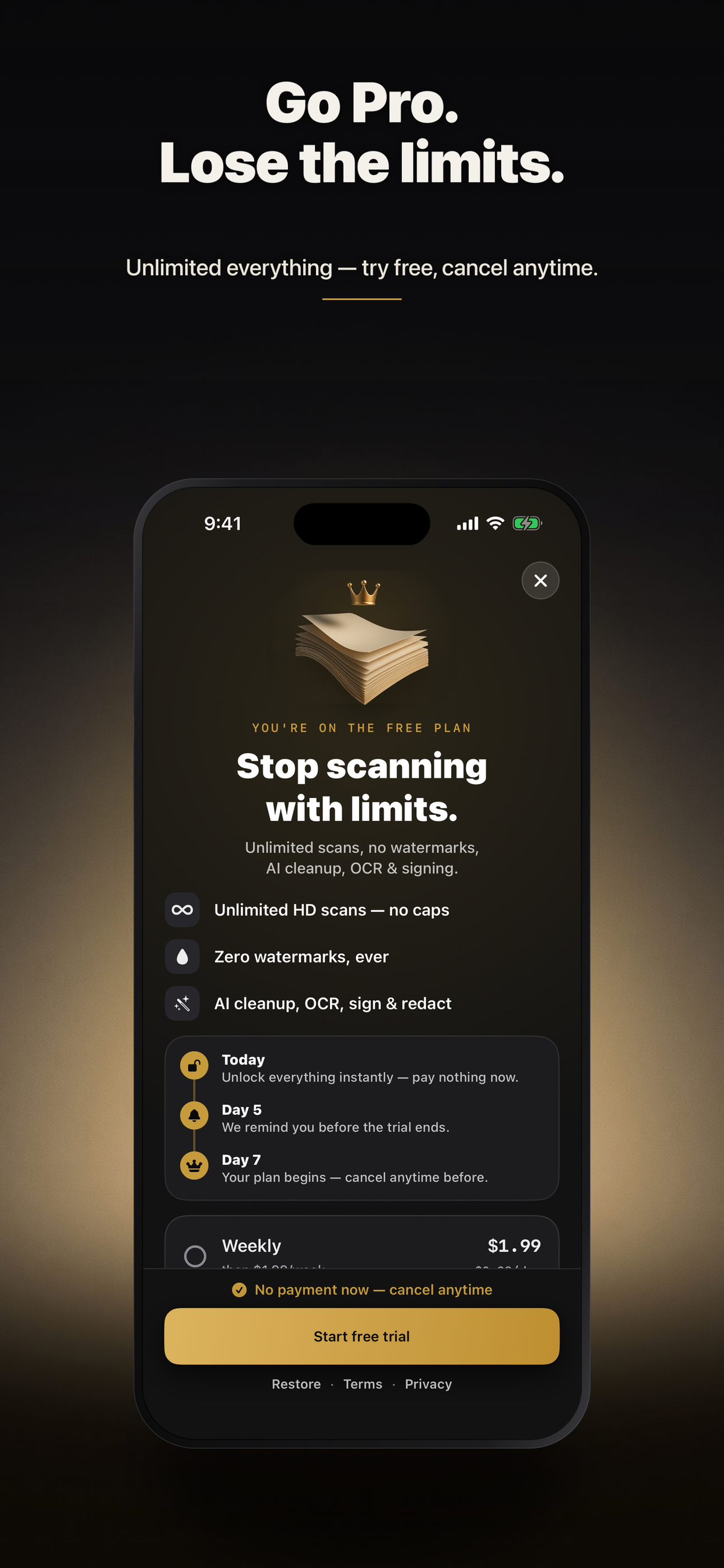 Scan+: PDF Document Scanner