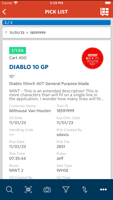 Agility Mobile Warehouse Tools Screenshot
