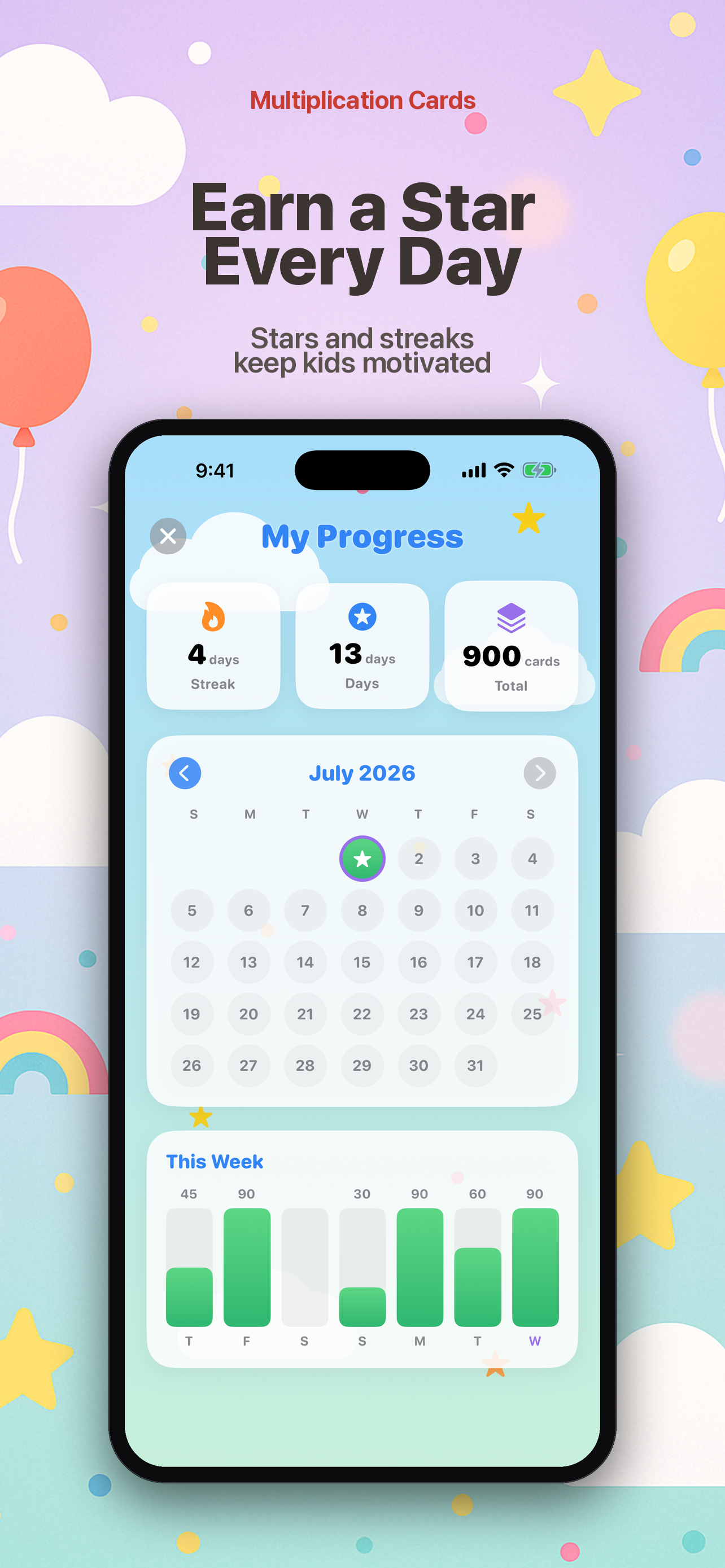Multiplication Cards: Fox screenshot 6