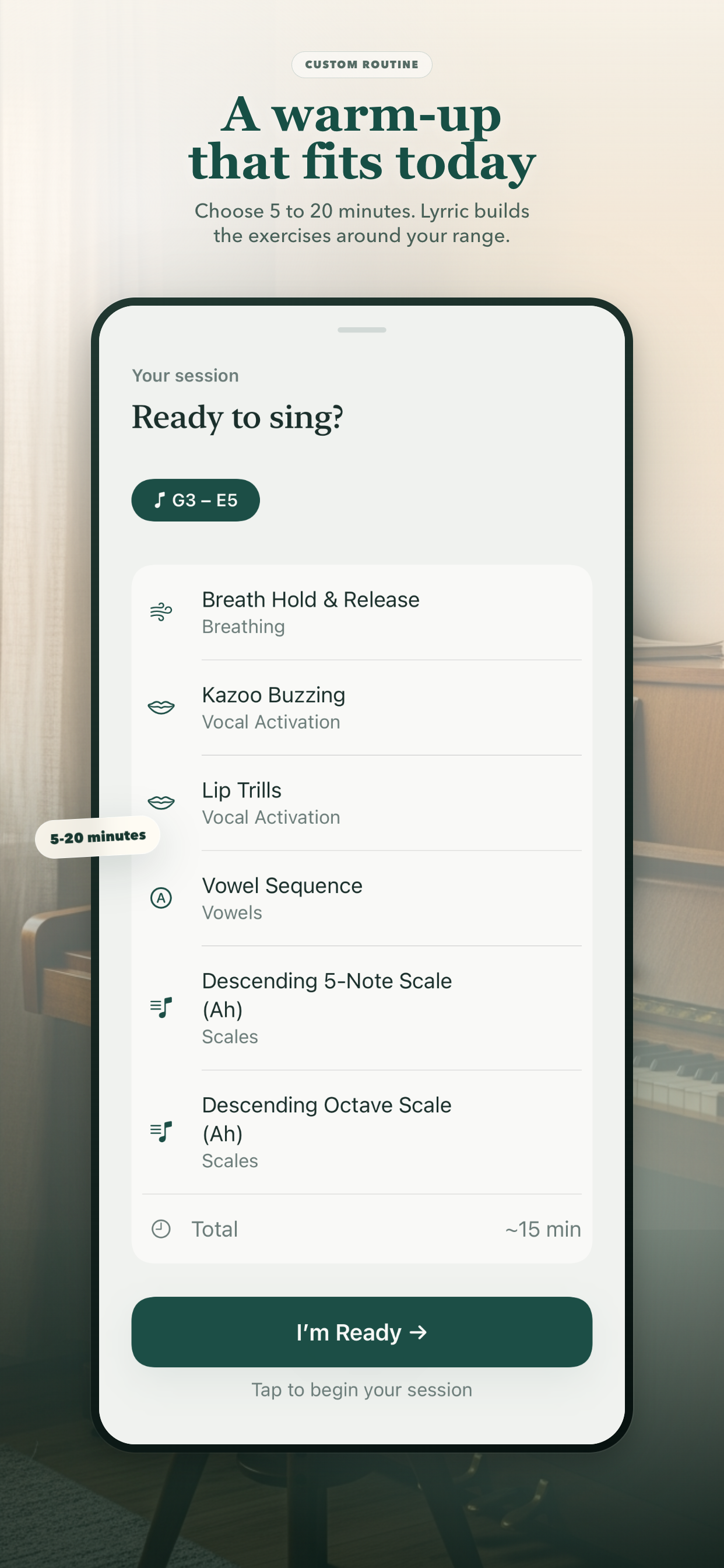 Lyrric: Vocal Coach & Training screenshot 4