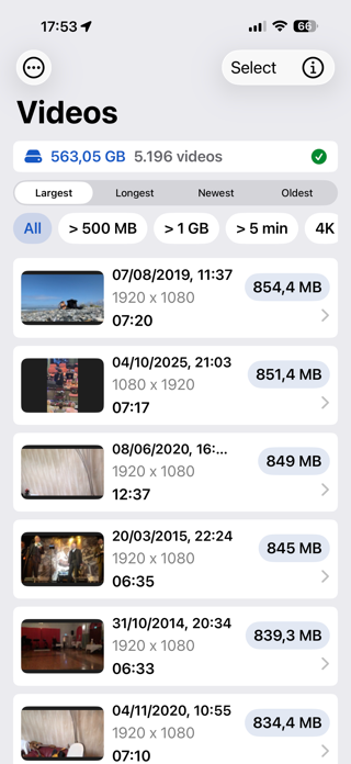 VideoSweep Screenshot 1 of 6