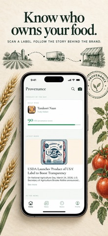 Provenance: Who Owns Your Food screenshot 1
