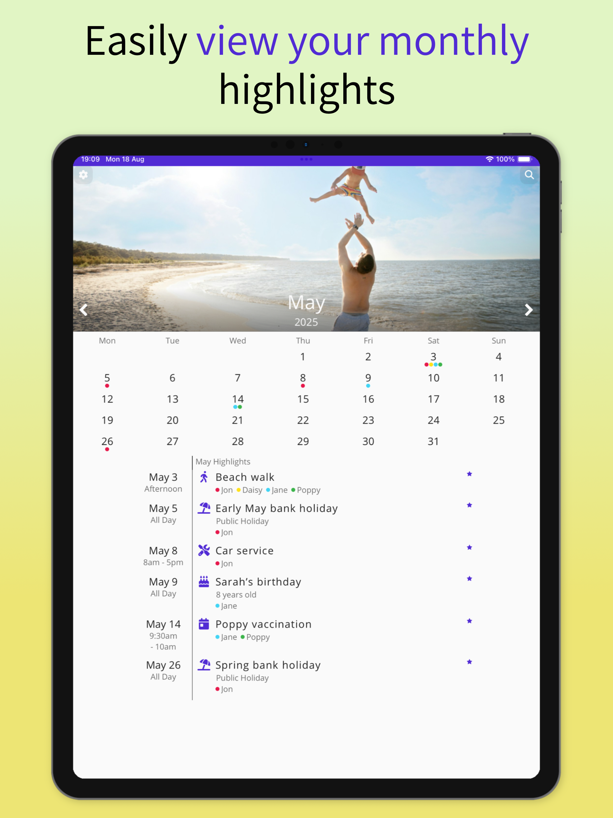 Private Family Calendar