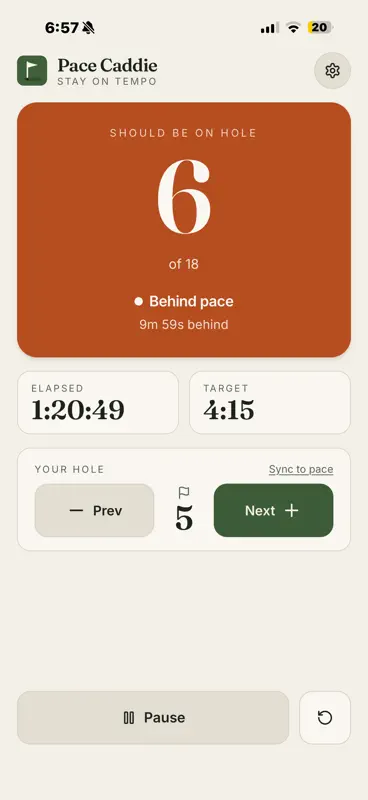 Pace Caddie screenshot 4 of 4