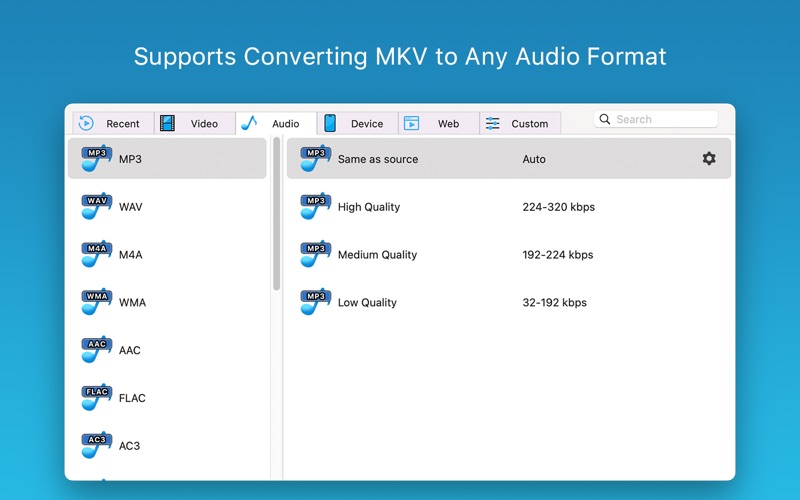 Screenshot #2 pour MKV Converter