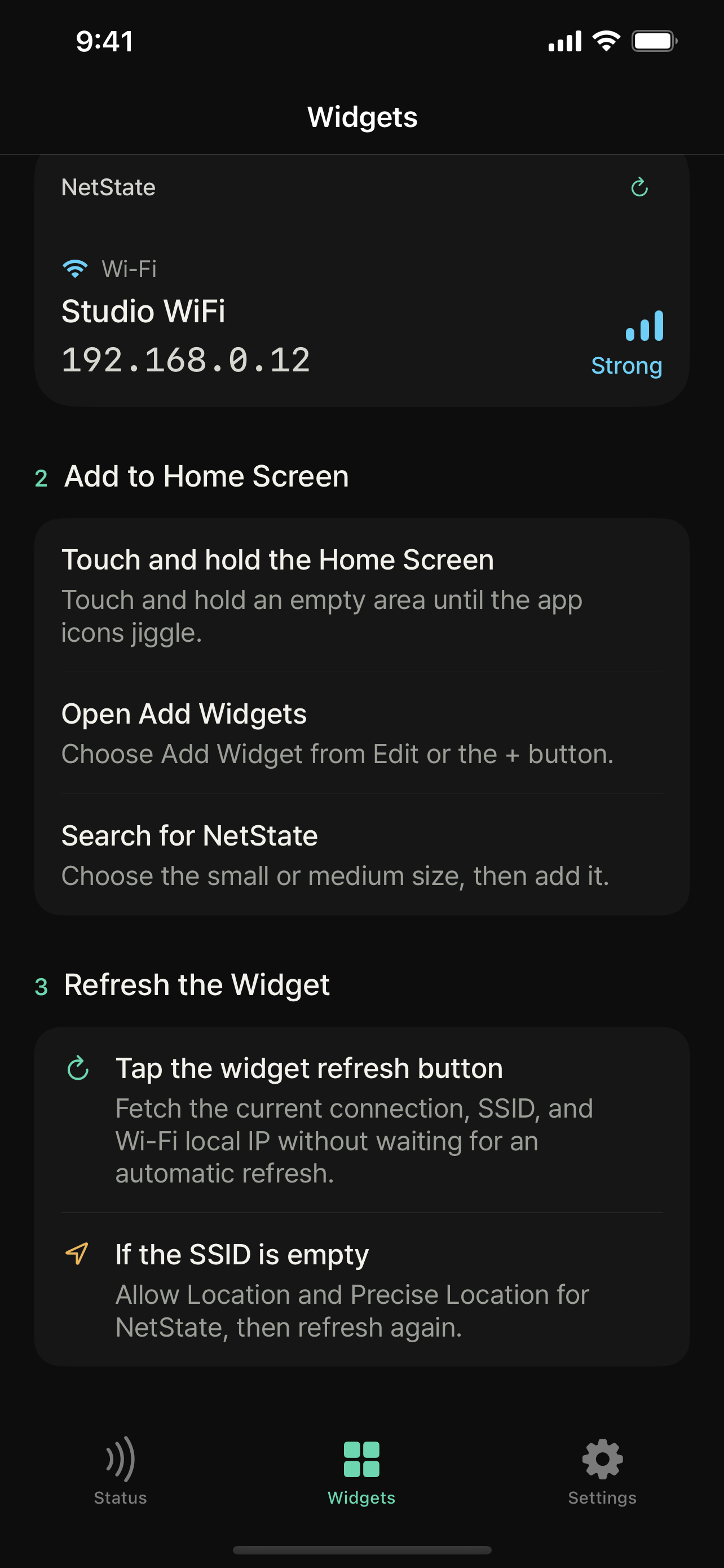 WiFi Widget - NetState screenshot 5