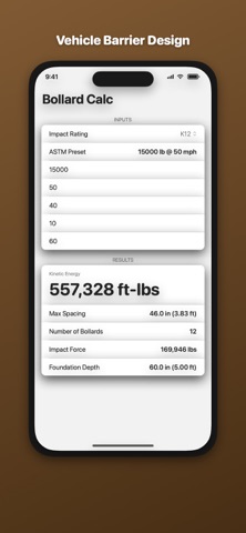 BollardSpacing Calc のスクリーンショット