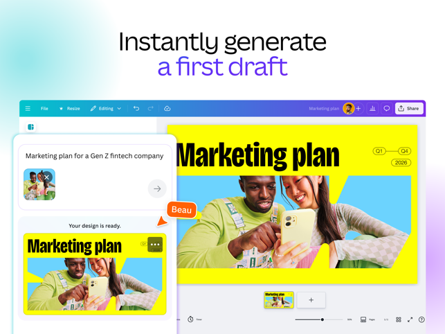 Canva: AI Video & Photo Editor Screenshot
